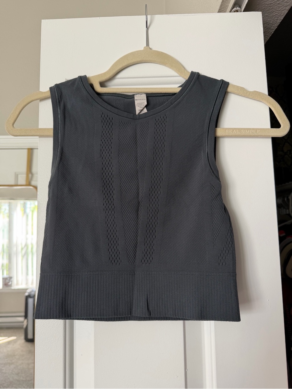 Athleta Charcoal Gray Sleeveless Workout Tank
